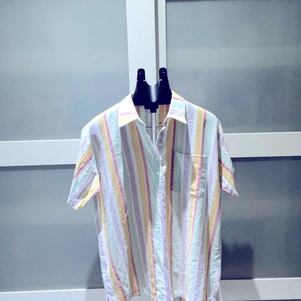 Vici Pastel Striped Women's Swim Coverup